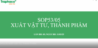 SOP 53 05 - Xuất vật tư, thành phẩm